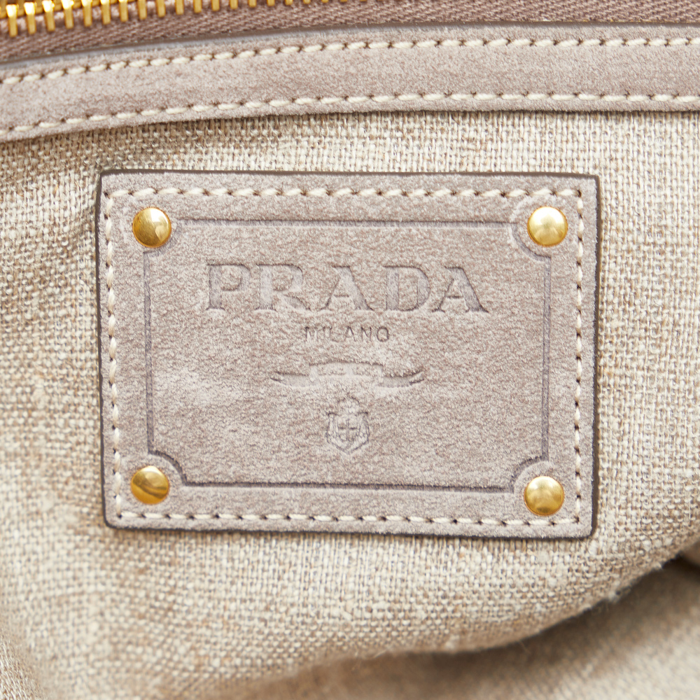PRADA Canapa Logo Tote Tote Bag - Picture 6 of 10
